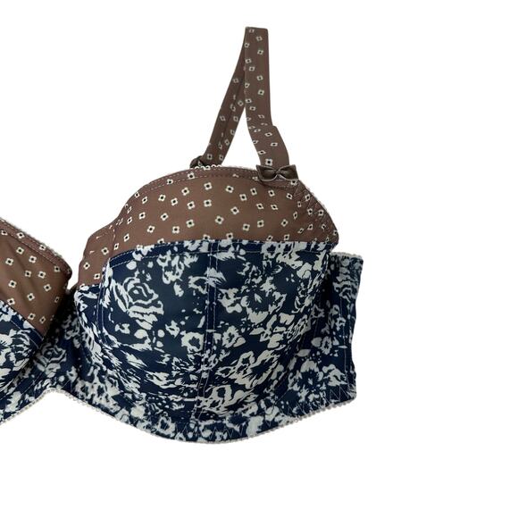 Freya Ginny Underwired Padded Half Cup Bra Womens Sz 38DD Style 1263 Eclipse - Picture 2 of 5